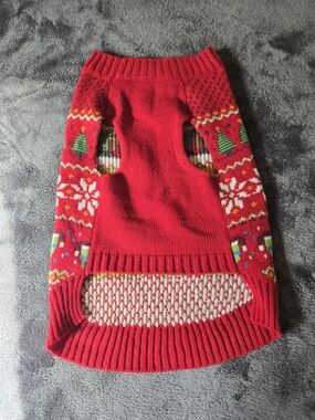 Large Holiday Knit Dog Sweater